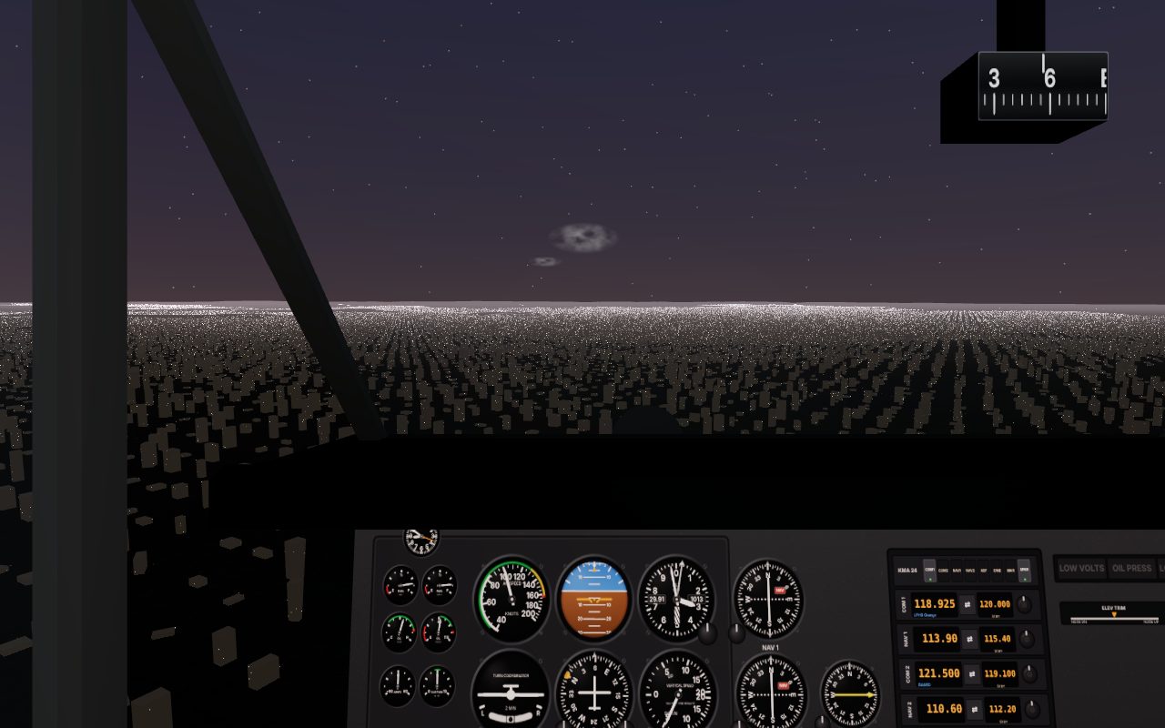 City lights at night